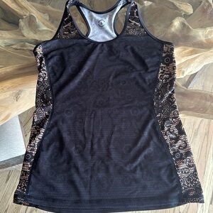 Rare INKnBURN Black Lace Racerback L